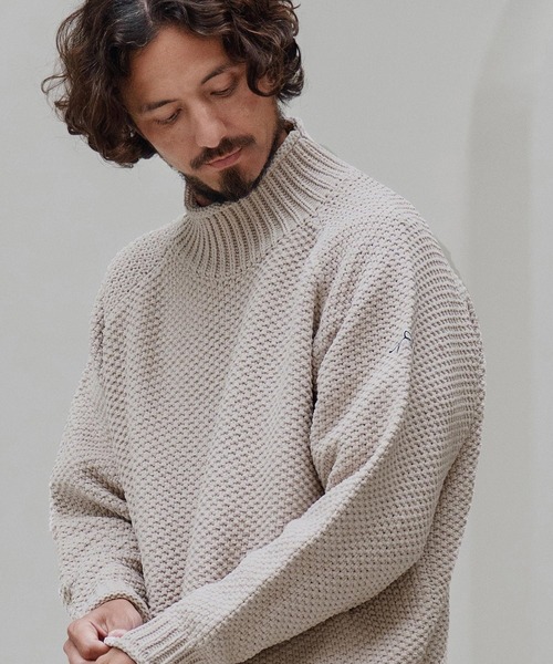 CALL&RESPONSE（コールアンドレスポンス）の「mn3148-ざっくりニットPO-サイセンタク プルオーバー（ニット/セーター・メンズ・ブラウン/ベージュ/ブラック・2/4）」の11枚目の写真