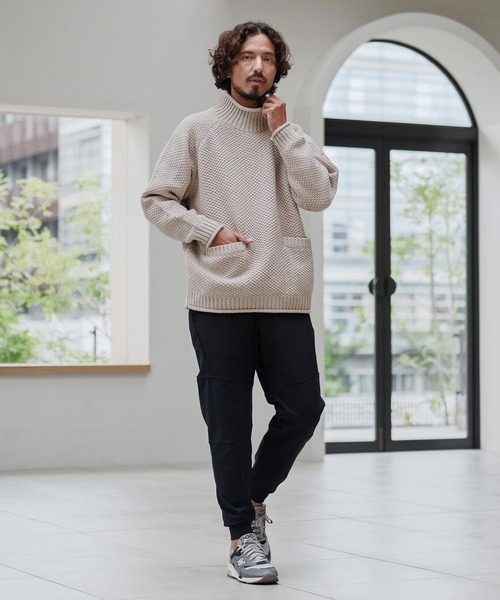 CALL&RESPONSE（コールアンドレスポンス）の「mn3148-ざっくりニットPO-サイセンタク プルオーバー（ニット/セーター・メンズ・ブラウン/ベージュ/ブラック・2/4）」の13枚目の写真