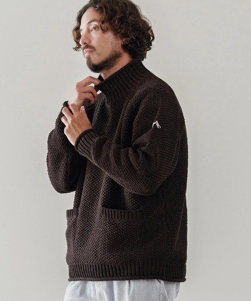 CALL&RESPONSE（コールアンドレスポンス）の「mn3148-ざっくりニットPO-サイセンタク プルオーバー（ニット/セーター・メンズ・ブラウン/ベージュ/ブラック・2/4）」の16枚目の写真