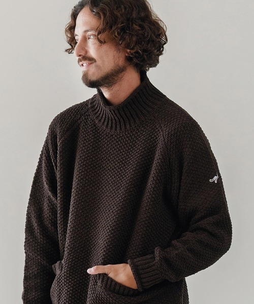 CALL&RESPONSE（コールアンドレスポンス）の「mn3148-ざっくりニットPO-サイセンタク プルオーバー（ニット/セーター・メンズ・ブラウン/ベージュ/ブラック・2/4）」の17枚目の写真