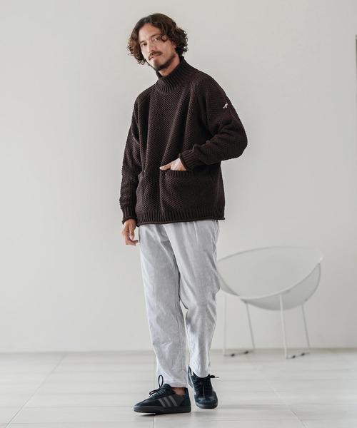CALL&RESPONSE（コールアンドレスポンス）の「mn3148-ざっくりニットPO-サイセンタク プルオーバー（ニット/セーター・メンズ・ブラウン/ベージュ/ブラック・2/4）」の19枚目の写真