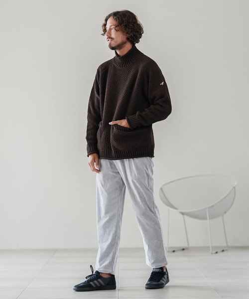 CALL&RESPONSE（コールアンドレスポンス）の「mn3148-ざっくりニットPO-サイセンタク プルオーバー（ニット/セーター・メンズ・ブラウン/ベージュ/ブラック・2/4）」の20枚目の写真