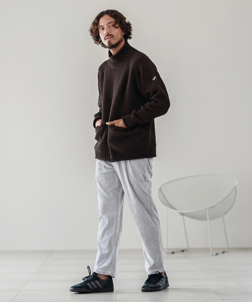 CALL&RESPONSE（コールアンドレスポンス）の「mn3148-ざっくりニットPO-サイセンタク プルオーバー（ニット/セーター・メンズ・ブラウン/ベージュ/ブラック・2/4）」の21枚目の写真