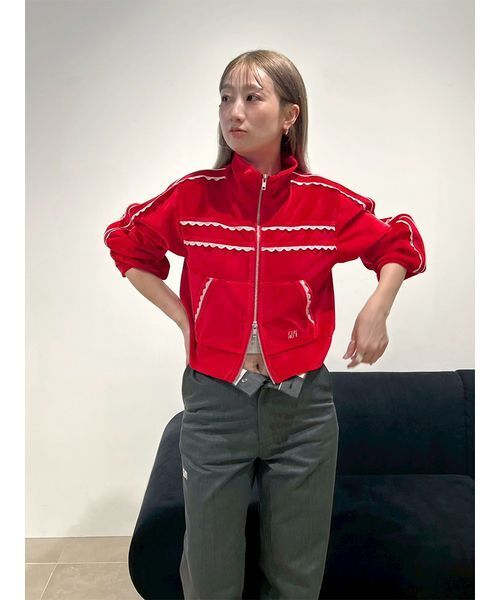 サイドレースベロアトラックジャケット（ブルゾン）｜FURFUR