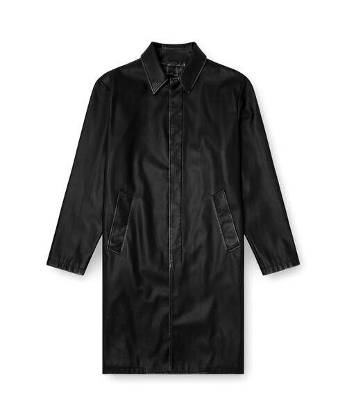 DIESEL（ディーゼル）の「メンズ ブラック ステンカラーコート J-RIVERS（ステンカラーコート・メンズ・ブラック・54/44/52/50/48/46）」の6枚目の写真