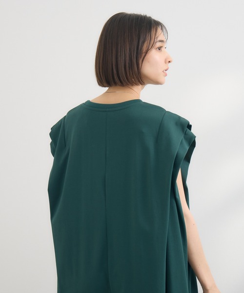 KATHARINE ROSS（キャサリンロス）の「【KATHARINE ROSS】【COOL/UVカット】タック袖ワンピース（ワンピース・レディース・グリーン/チャコールグレー・MEDIUM）」の12枚目の写真