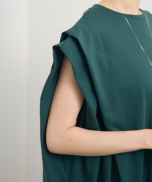 KATHARINE ROSS（キャサリンロス）の「【KATHARINE ROSS】【COOL/UVカット】タック袖ワンピース（ワンピース・レディース・グリーン/チャコールグレー・MEDIUM）」の17枚目の写真