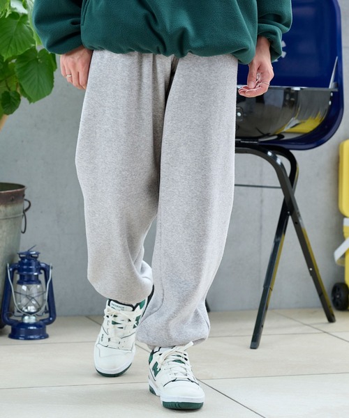 BARK MANHATTAN（バークマンハッタン）の「【BARK MANHATTAN】オーバーサイズイージースウェットパンツ（スウェットパンツ・メンズ・オートミール/ブラック/ネイビー/杢グレー/レッド/グレイッシュベージュ・L/M/XL/S）」の9枚目の写真