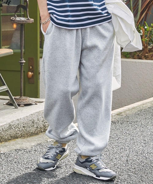 BARK MANHATTAN（バークマンハッタン）の「【BARK MANHATTAN】オーバーサイズイージースウェットパンツ（スウェットパンツ・メンズ・オートミール/ブラック/ネイビー/杢グレー/レッド/グレイッシュベージュ・L/M/XL/S）」の14枚目の写真