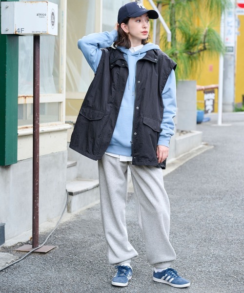 BARK MANHATTAN（バークマンハッタン）の「【BARK MANHATTAN】オーバーサイズイージースウェットパンツ（スウェットパンツ・メンズ・オートミール/ブラック/ネイビー/杢グレー/レッド/グレイッシュベージュ・L/M/XL/S）」の21枚目の写真