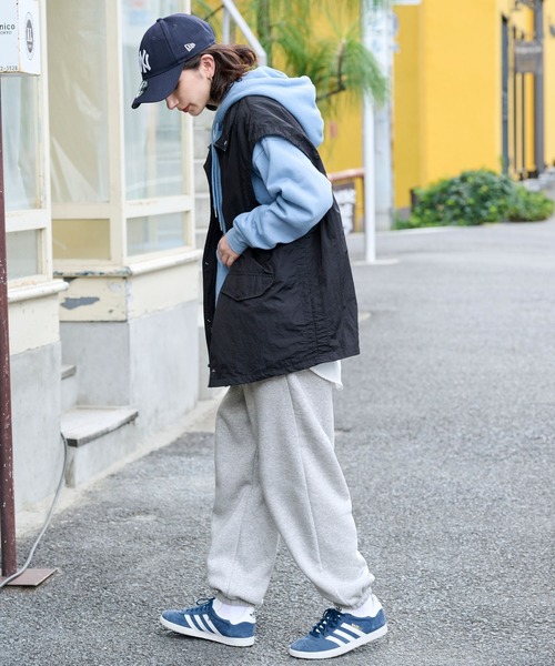 BARK MANHATTAN（バークマンハッタン）の「【BARK MANHATTAN】オーバーサイズイージースウェットパンツ（スウェットパンツ・メンズ・オートミール/ブラック/ネイビー/杢グレー/レッド/グレイッシュベージュ・L/M/XL/S）」の22枚目の写真