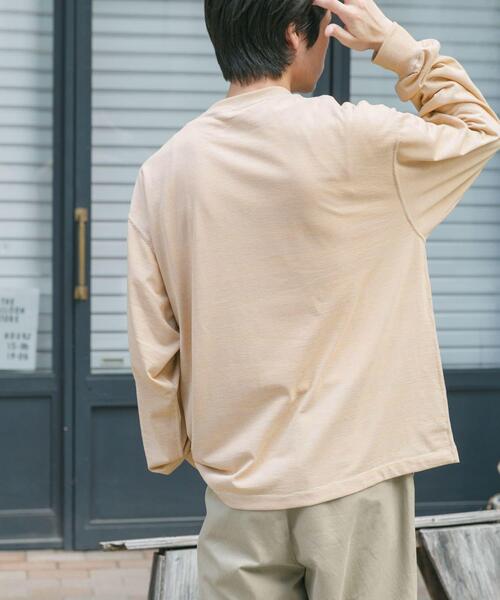 FORK&SPOON（フォークアンドスプーン）の「FORK&SPOON　CAVEボーダーロングスリーブTシャツ（Tシャツ/カットソー・メンズ・チャコールグレー/ベージュ系その他・4/5）」の5枚目の写真