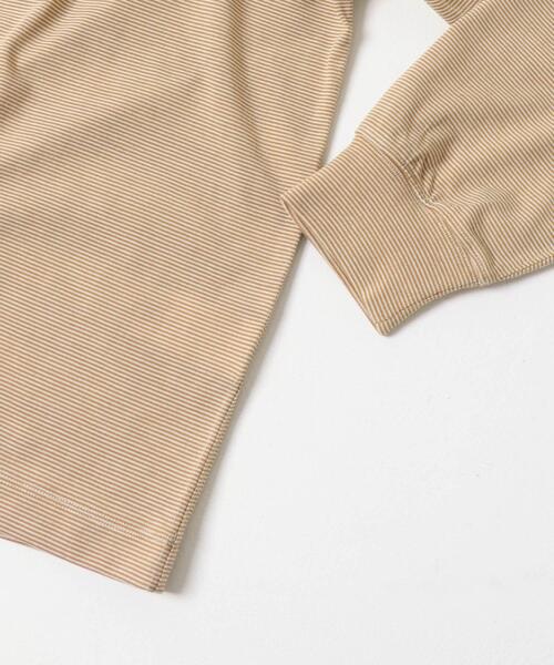 FORK&SPOON（フォークアンドスプーン）の「FORK&SPOON　CAVEボーダーロングスリーブTシャツ（Tシャツ/カットソー・メンズ・チャコールグレー/ベージュ系その他・4/5）」の10枚目の写真
