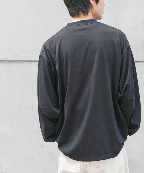 FORK&SPOON（フォークアンドスプーン）の「FORK&SPOON　CAVEボーダーロングスリーブTシャツ（Tシャツ/カットソー・メンズ・チャコールグレー/ベージュ系その他・4/5）」の17枚目の写真