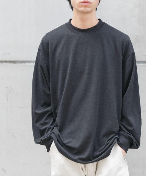 FORK&SPOON（フォークアンドスプーン）の「FORK&SPOON　CAVEボーダーロングスリーブTシャツ（Tシャツ/カットソー・メンズ・チャコールグレー/ベージュ系その他・4/5）」の19枚目の写真