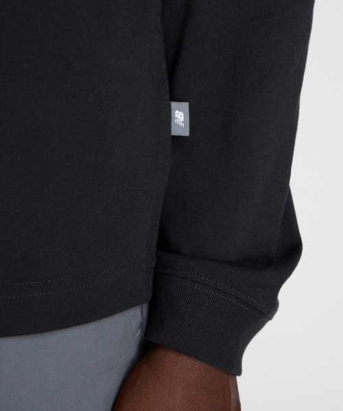 NEW BALANCE(ニューバランス)の「574 シューパッチロングスリーブTシャツ(Tシャツ/カットソー・メンズ・ブラック/ライトグレー/ホワイト・MEDIUM/LARGE/X-LARGE/SMALL/XX-LARGE)」の13枚目の写真