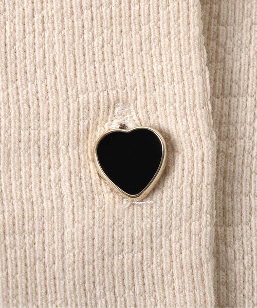 apres les cours（アプレレクール）の「【WEB限定/ジュニア対応】ハートボタンカーディガン（カーディガン/ボレロ・キッズ・キャメル/レッド/ラベンダー/ブラック/アイボリー・110/120/130/140/80/90/100）」の19枚目の写真