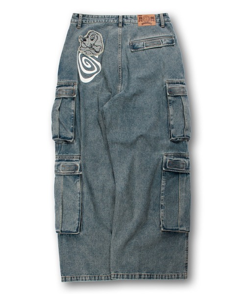 セール】【GALFY/ガルフィー】ぐるグニャデニムカーゴ（カーゴパンツ