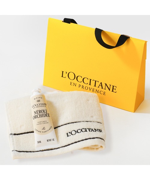 L'OCCITANE（ロクシタン）の「ネロリオーキデ パフュームド ハンドクリーム タオル付きギフトセット（ボディケアキット/ギフトセット・レディース・その他・FREE）」の2枚目の写真
