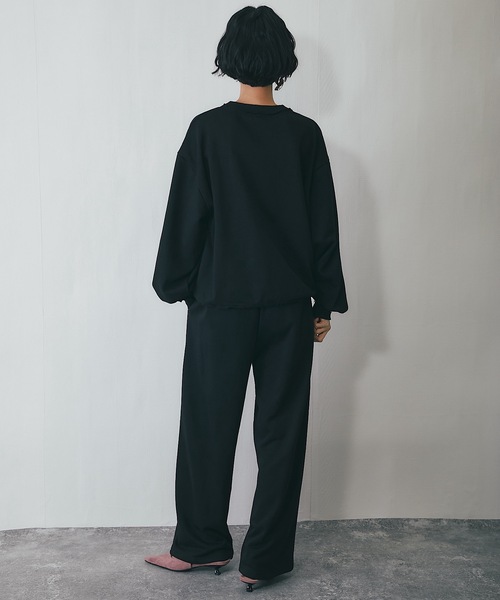 セットアップ可裏毛カーブラインワイドパンツ（その他パンツ