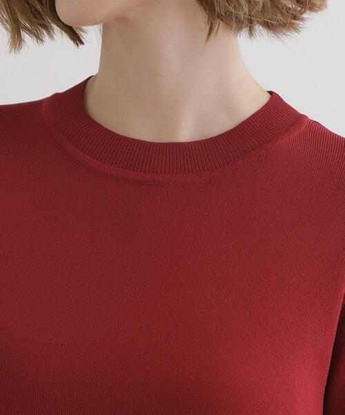 grove（グローブ）の「【ひんやり多機能】やわらかドライタッチ 袖口シアードッキングプルオーバー（ニット/セーター・レディース・イエロー/ダークブラウン/ワインレッド/ブラック/アイボリー・03/02/01/04/05）」の22枚目の写真