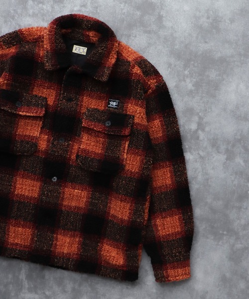 TES BOA SURF CHECK JACKET / ボアジャケット（その他アウター）｜The