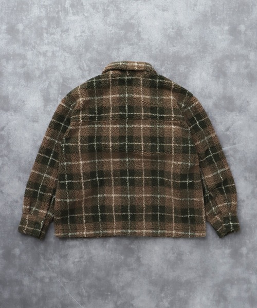 The Endless Summer(エンドレスサマー)の「TES BOA SURF CHECK JACKET / ボアジャケット(その他アウター・メンズ・ブルーグレー/カーキ/ワイン/ブラック/ホワイト・LARGE/MEDIUM)」の15枚目の写真