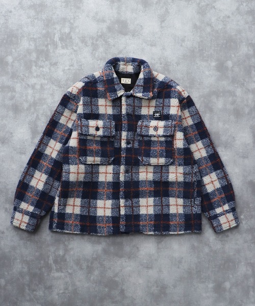 The Endless Summer(エンドレスサマー)の「TES BOA SURF CHECK JACKET / ボアジャケット(その他アウター・メンズ・ブルーグレー/カーキ/ワイン/ブラック/ホワイト・LARGE/MEDIUM)」の11枚目の写真