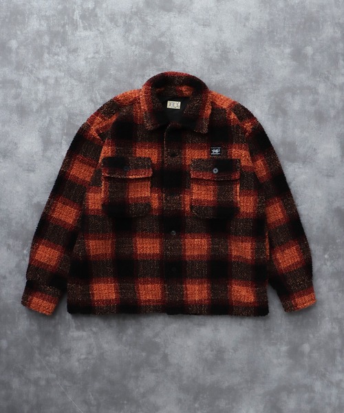 The Endless Summer(エンドレスサマー)の「TES BOA SURF CHECK JACKET / ボアジャケット(その他アウター・メンズ・ブルーグレー/カーキ/ワイン/ブラック/ホワイト・LARGE/MEDIUM)」の17枚目の写真