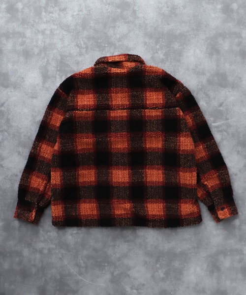 The Endless Summer(エンドレスサマー)の「TES BOA SURF CHECK JACKET / ボアジャケット(その他アウター・メンズ・ブルーグレー/カーキ/ワイン/ブラック/ホワイト・LARGE/MEDIUM)」の18枚目の写真