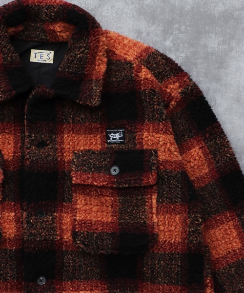 【EVISU 戎】ボアアウター ブラック オレンジ ダウン THE NORTH FACE 5%OFFセール 【販売期間 11/25 0:00〜12/1 23:59