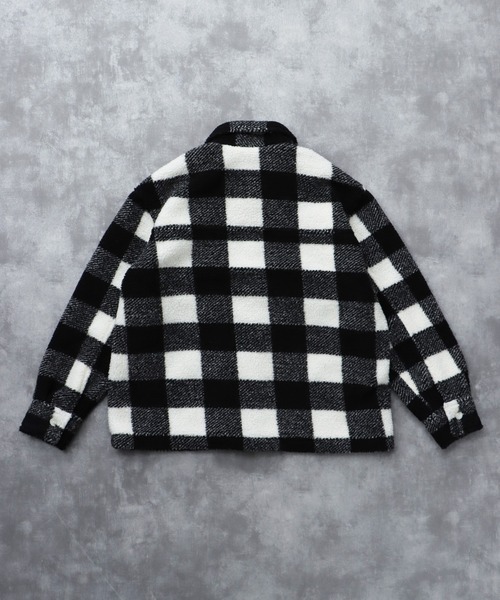 The Endless Summer(エンドレスサマー)の「TES BOA SURF CHECK JACKET / ボアジャケット(その他アウター・メンズ・ブルーグレー/カーキ/ワイン/ブラック/ホワイト・LARGE/MEDIUM)」の7枚目の写真
