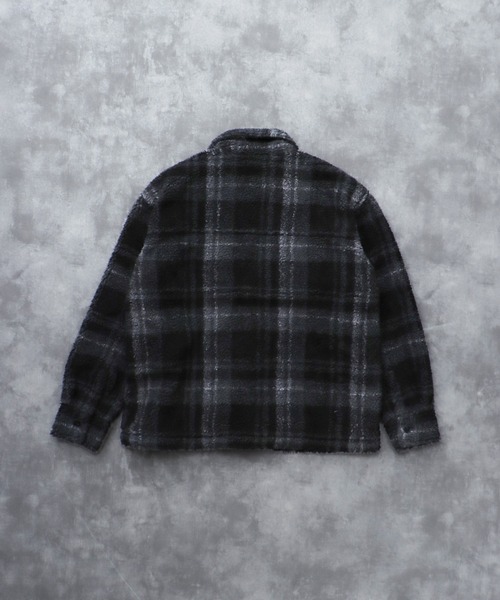 The Endless Summer(エンドレスサマー)の「TES BOA SURF CHECK JACKET / ボアジャケット(その他アウター・メンズ・ブルーグレー/カーキ/ワイン/ブラック/ホワイト・LARGE/MEDIUM)」の9枚目の写真