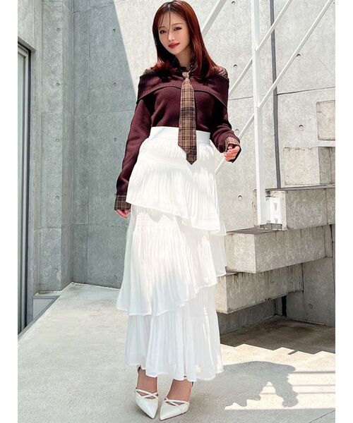 セール】シャツレイヤードニットトップス（ニット/セーター）｜RESEXXY