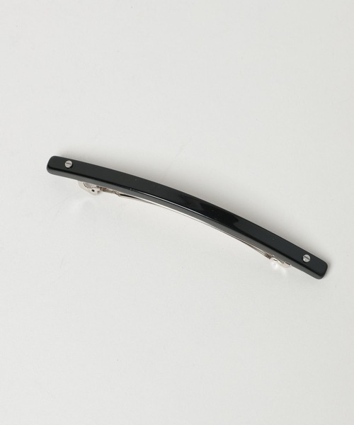 A part by（アパートバイ）の「ナローバレッタ（バレッタ/ヘアクリップ・レディース・ブラウン/ブラック・FREE）」の2枚目の写真