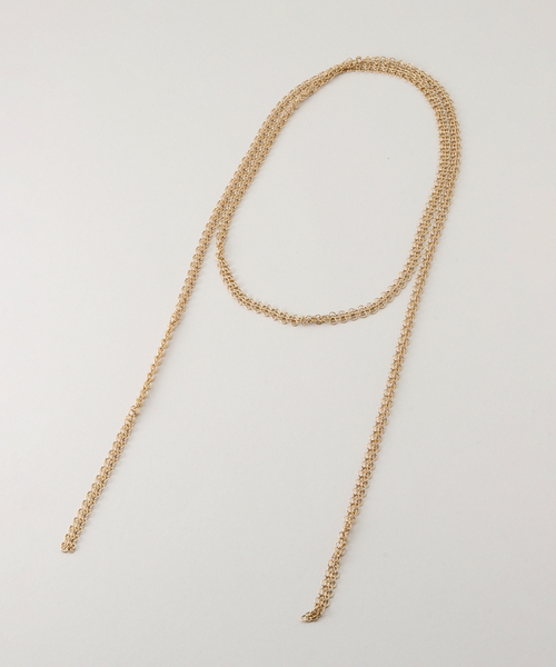 plage（プラージュ）の「PASCALE LION / パスカルリオン CHAIN LONG TIE ネックレス（ネックレス・レディース・ゴールド・FREE）」の6枚目の写真