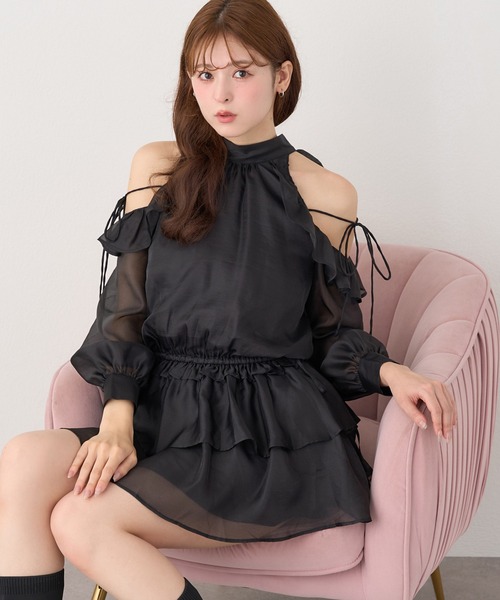 ナイスクラップ アメスリミニワンピース ブラック Black collection】アメスリミニワンピース | one after another