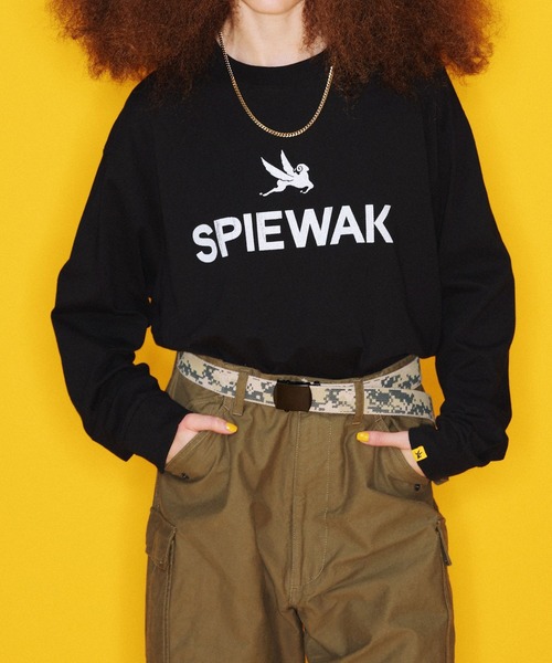 SPIEWAK（スピーワック）の「グラフィックTシャツ アイコンロゴ 長袖（Tシャツ/カットソー・メンズ・ホワイト/ブラック/ネイビー/グレー・LARGE/X-LARGE/MEDIUM）」の2枚目の写真