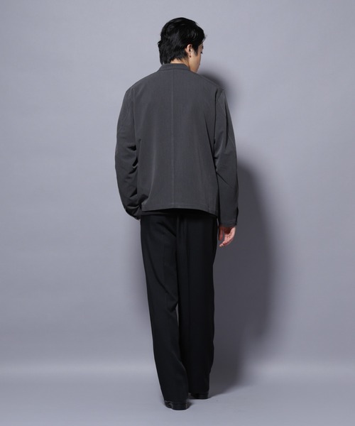 NANO universe(ナノユニバース)の「TR シングルライダースブルゾン(ライダースジャケット・メンズ・ブラック/チャコール/ベージュ・L/M/S)」の19枚目の写真