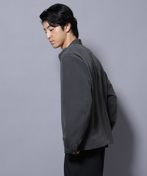 NANO universe(ナノユニバース)の「TR シングルライダースブルゾン(ライダースジャケット・メンズ・ブラック/チャコール/ベージュ・L/M/S)」の21枚目の写真