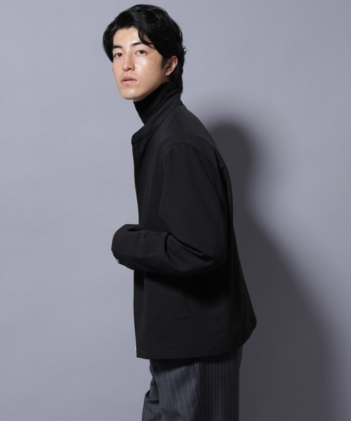 NANO universe(ナノユニバース)の「TR シングルライダースブルゾン(ライダースジャケット・メンズ・ブラック/チャコール/ベージュ・L/M/S)」の13枚目の写真