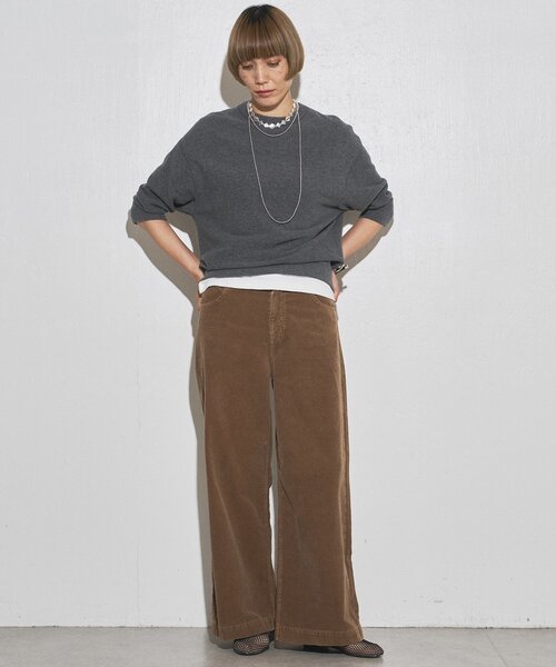 Whim Gazette（ウィムガゼット）の「【GEMINI】コーデュロイパンツ（その他パンツ・レディース・ベージュ/ブラウン・36/38）」の3枚目の写真