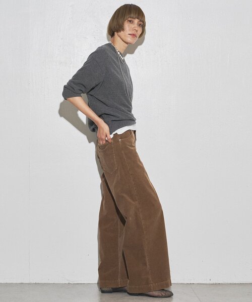 Whim Gazette（ウィムガゼット）の「【GEMINI】コーデュロイパンツ（その他パンツ・レディース・ベージュ/ブラウン・36/38）」の6枚目の写真