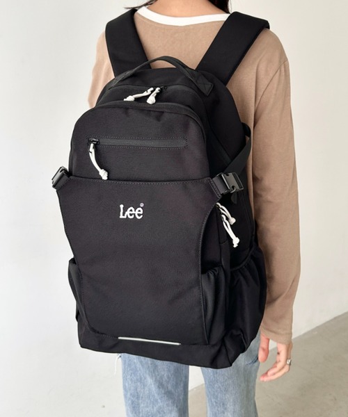Lee/リー 撥水 ヘルメットイン リュック/デイパック/リフレクター/ロゴ