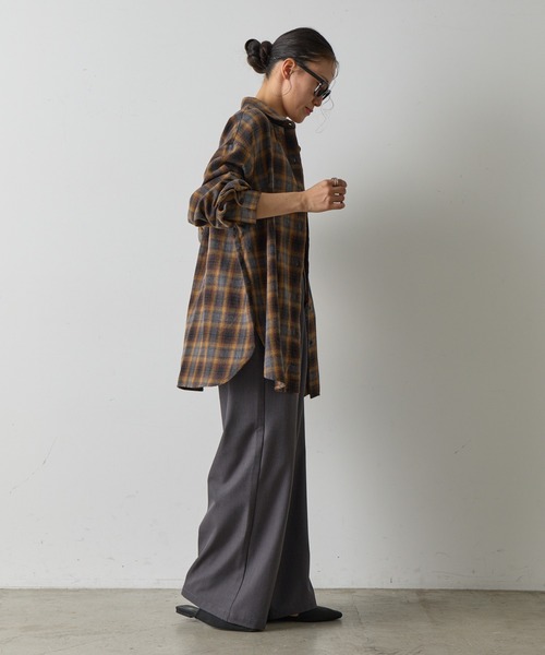 COLONY 2139（コロニートゥーワンスリーナイン）の「ライトフランネルチェックオーバーシャツ（シャツ/ブラウス・レディース・グレー/ブラック/ブラウン・FREE）」の19枚目の写真