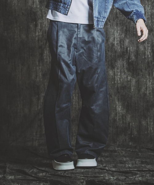 セール】【NO ID.】Coating Twill Cocoon Trousers / コーティング