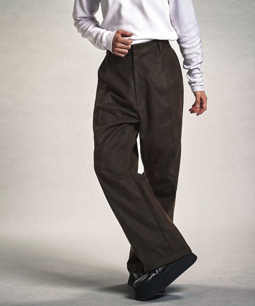 NO ID.（ノーアイディ）の「【NO ID.】Coating Twill Cocoon Trousers / コーティング ツイル コクーン トラウザーズ（その他パンツ・メンズ・ブラック/ネイビー/ブラウン・1(S)/2(M)）」の19枚目の写真