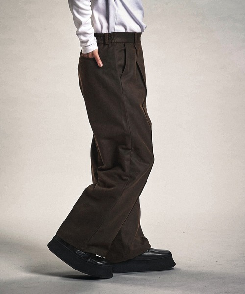 NO ID.（ノーアイディ）の「【NO ID.】Coating Twill Cocoon Trousers / コーティング ツイル コクーン トラウザーズ（その他パンツ・メンズ・ブラック/ネイビー/ブラウン・1(S)/2(M)）」の8枚目の写真