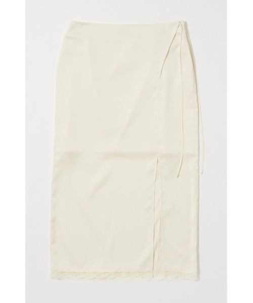 MOUSSY(マウジー)の「【25年AW新作】DOT SATIN スカート(スカート・レディース・オフホワイト/ブラック・1/2)」の8枚目の写真