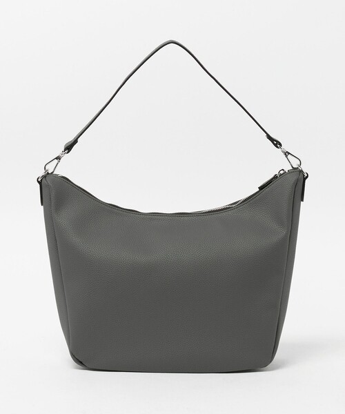 green label relaxing（グリーンレーベルリラクシング）の「シボ レザーライク 2WAY ショルダーバッグ（ショルダーバッグ・メンズ・ブラック/グレー系・FREE）」の5枚目の写真